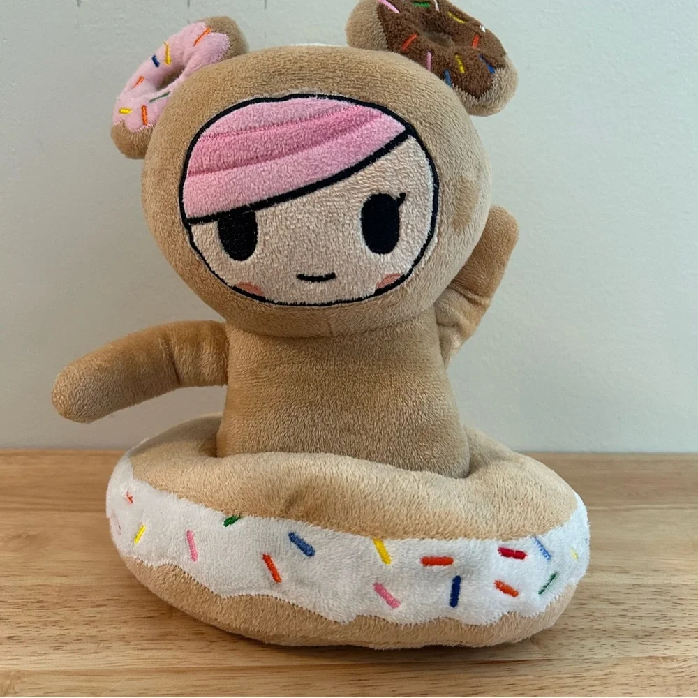Tokidoki x Loungefly Neon Star 9” Donutella Plush y2k Doll Toy Cell Phone Holder